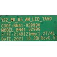 LED DRIVER PARA TV SAMSUNG NEO QLED / NUMERO DE PARTE BN94-17422A / BN41-02999A / BN97-19366A / BN9417422A / Y22_8K_65_AM_LED_7A50 / PANEL'S CY-TB065JMHV1H / CY-TB065JLA / DISPLAY ST6451E03-3 / 52456B / MODELOS QN65QN800BFXZA CC02 / QN65QN900BFXZA AA01